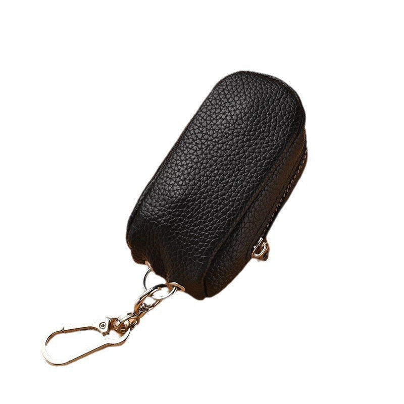 Compact Leather Keychain Pouch