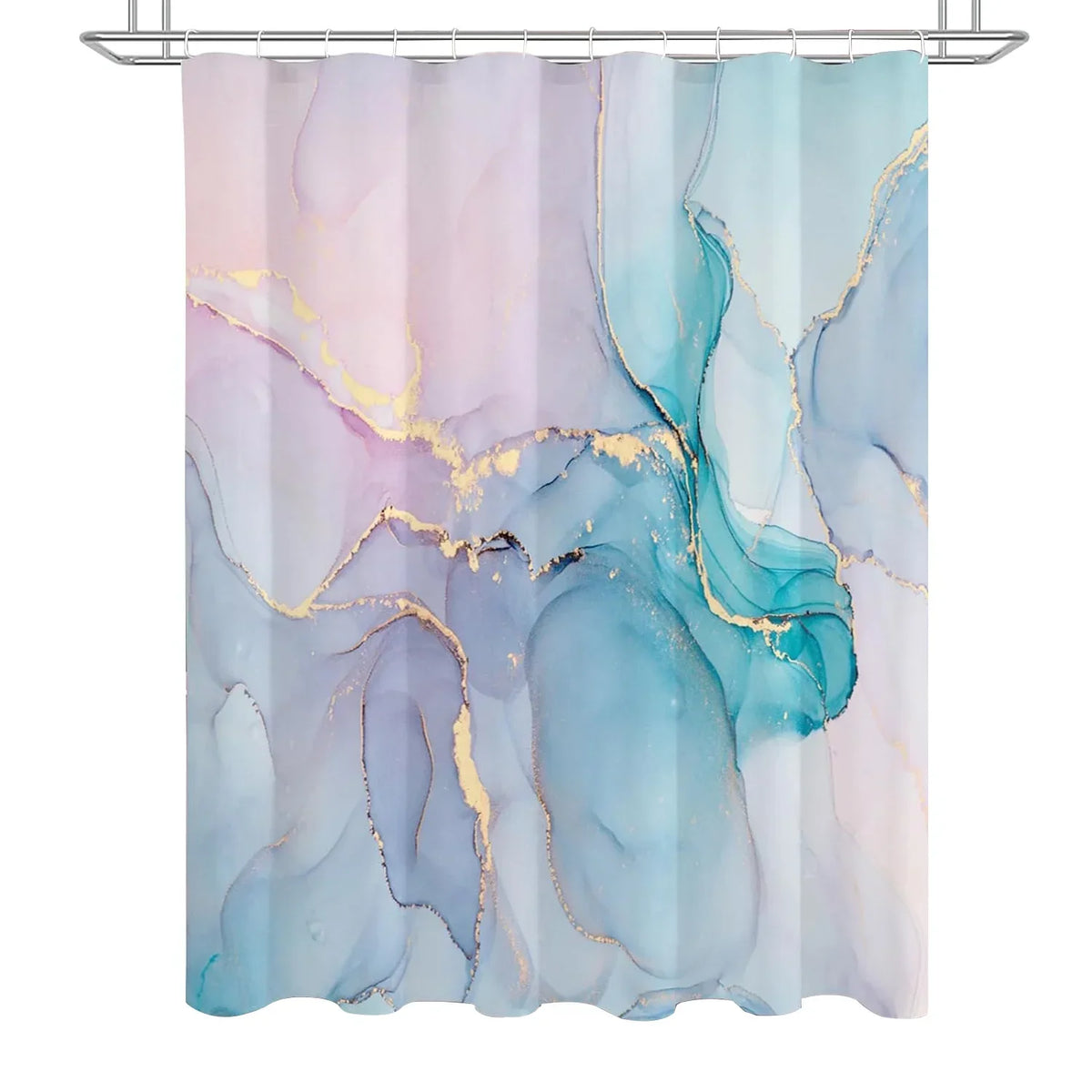 Modern Marbled Shower Curtain