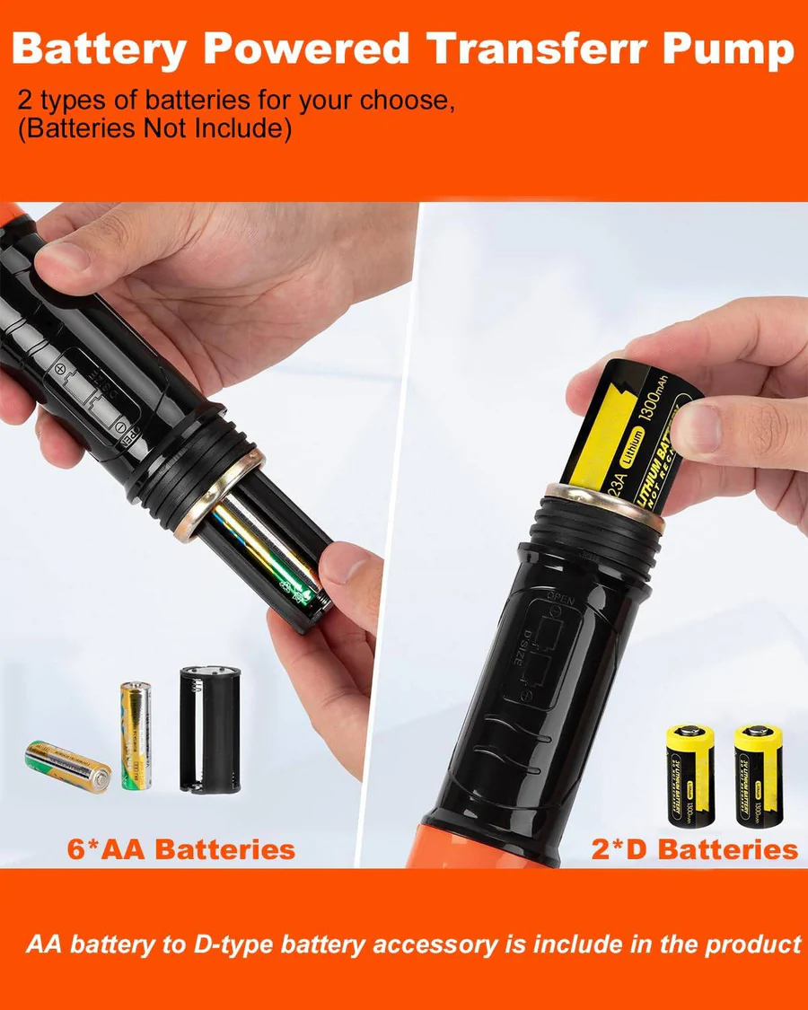 Portable Battery-Powered Electric Siphon Pump Liquid Transfer Tool