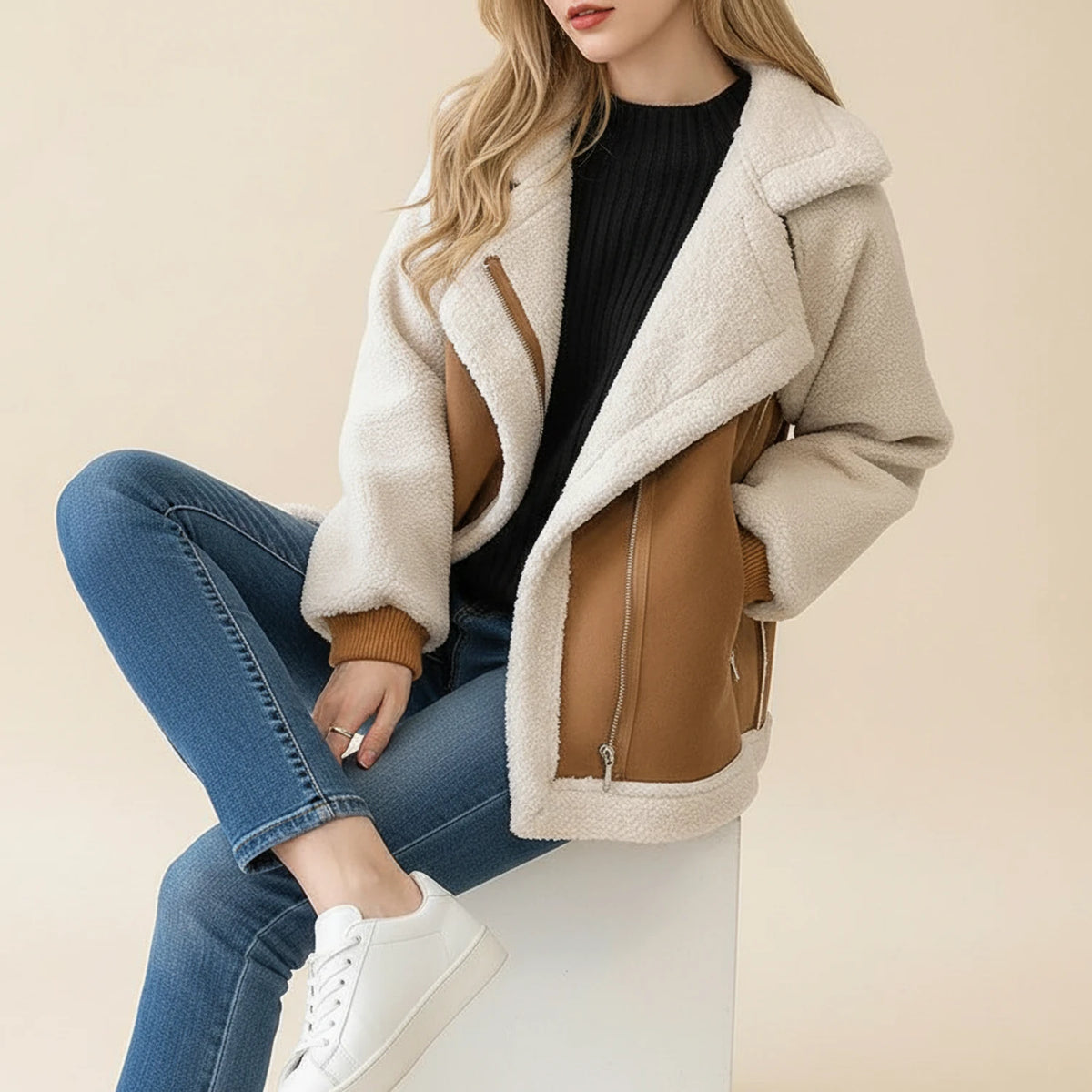 Sherpa Collar Winter Jacket for Women