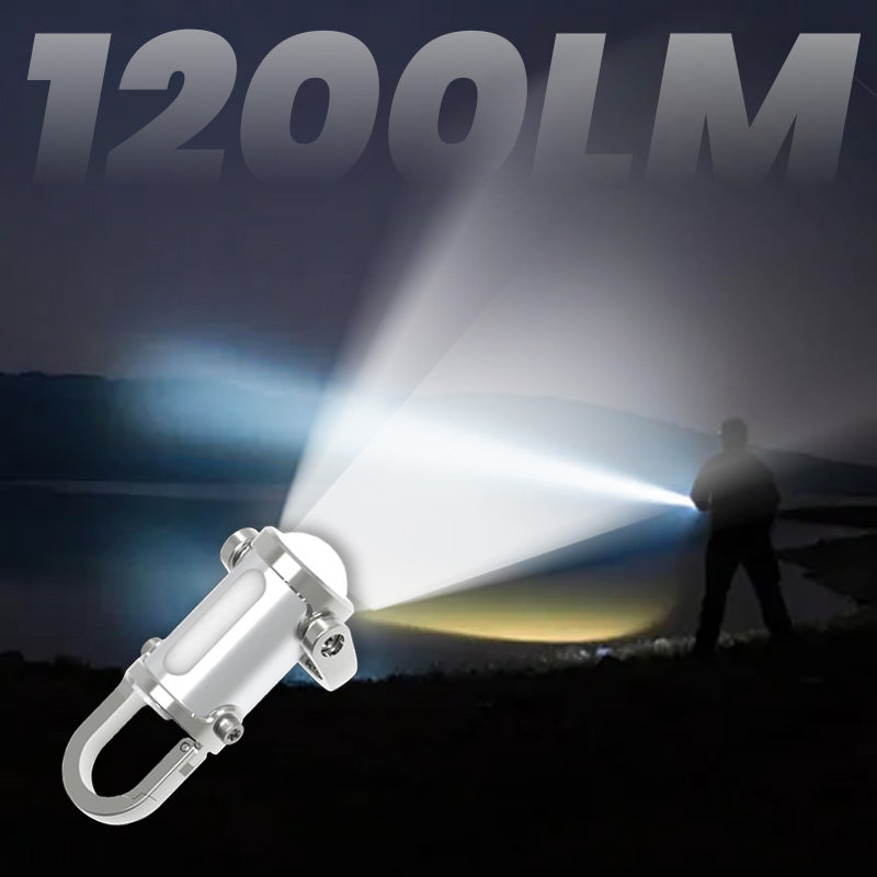 1200LM Waterproof Mini Keychain Flashlight