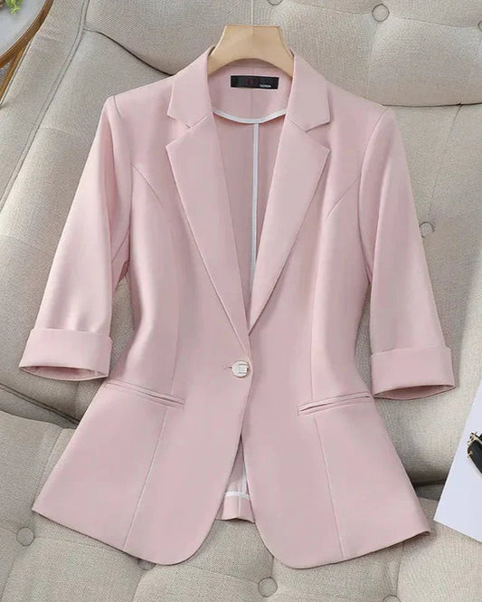 Image of Vanessa | Women's Fitted 3/4 Sleeve Blazer