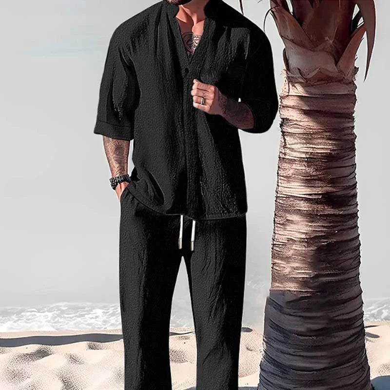 Image of Franklin | Men's 3/4 Sleeve Lounge Set