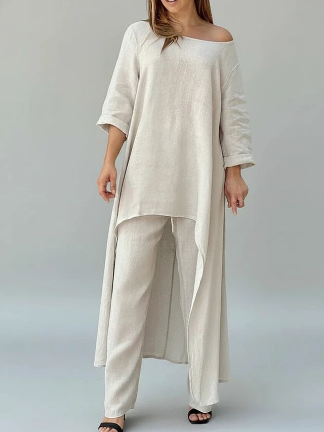 Wide Leg Two-Piece Set for Women