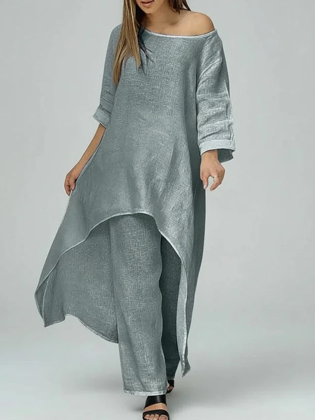 Wide Leg Two-Piece Set for Women