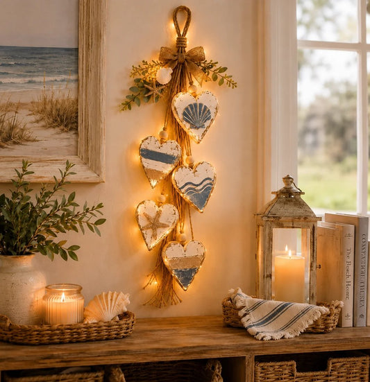 Aesthetic Hanging Light-Up Heart Wall Decor Ornament