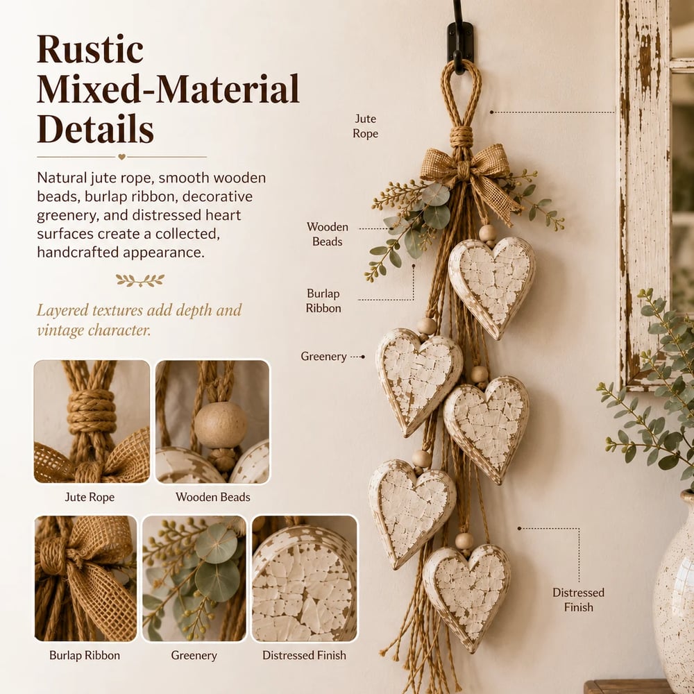 Aesthetic Hanging Light-Up Heart Wall Decor Ornament