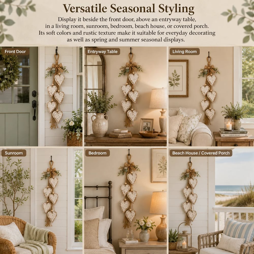Aesthetic Hanging Light-Up Heart Wall Decor Ornament