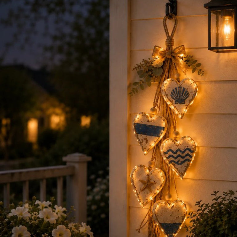 Aesthetic Hanging Light-Up Heart Wall Decor Ornament
