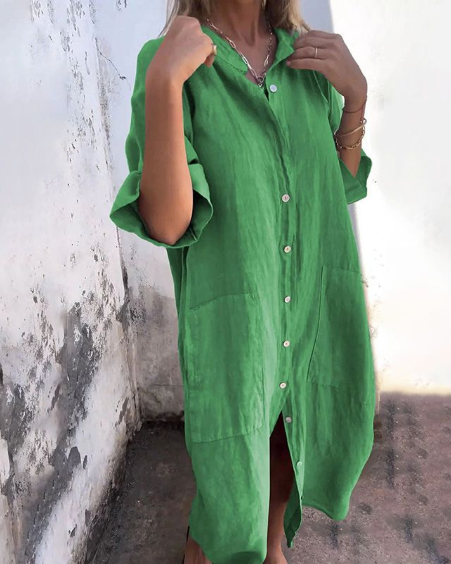 Image of Alison | Women's Button-Down Midi Dress