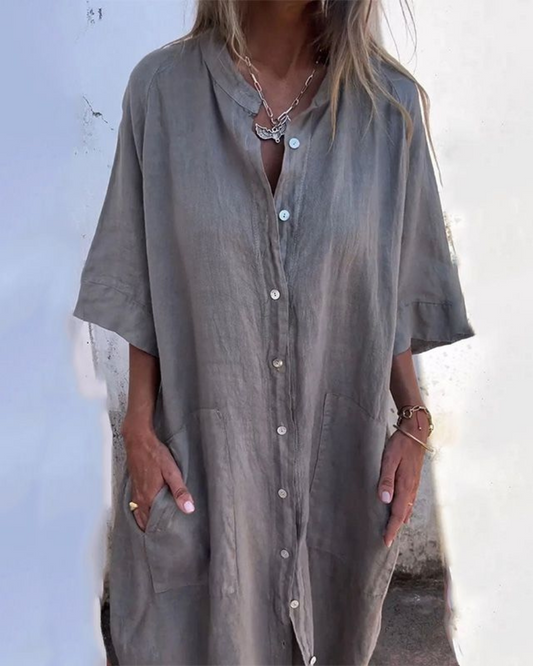 Image of Alison | Women's Button-Down Midi Dress
