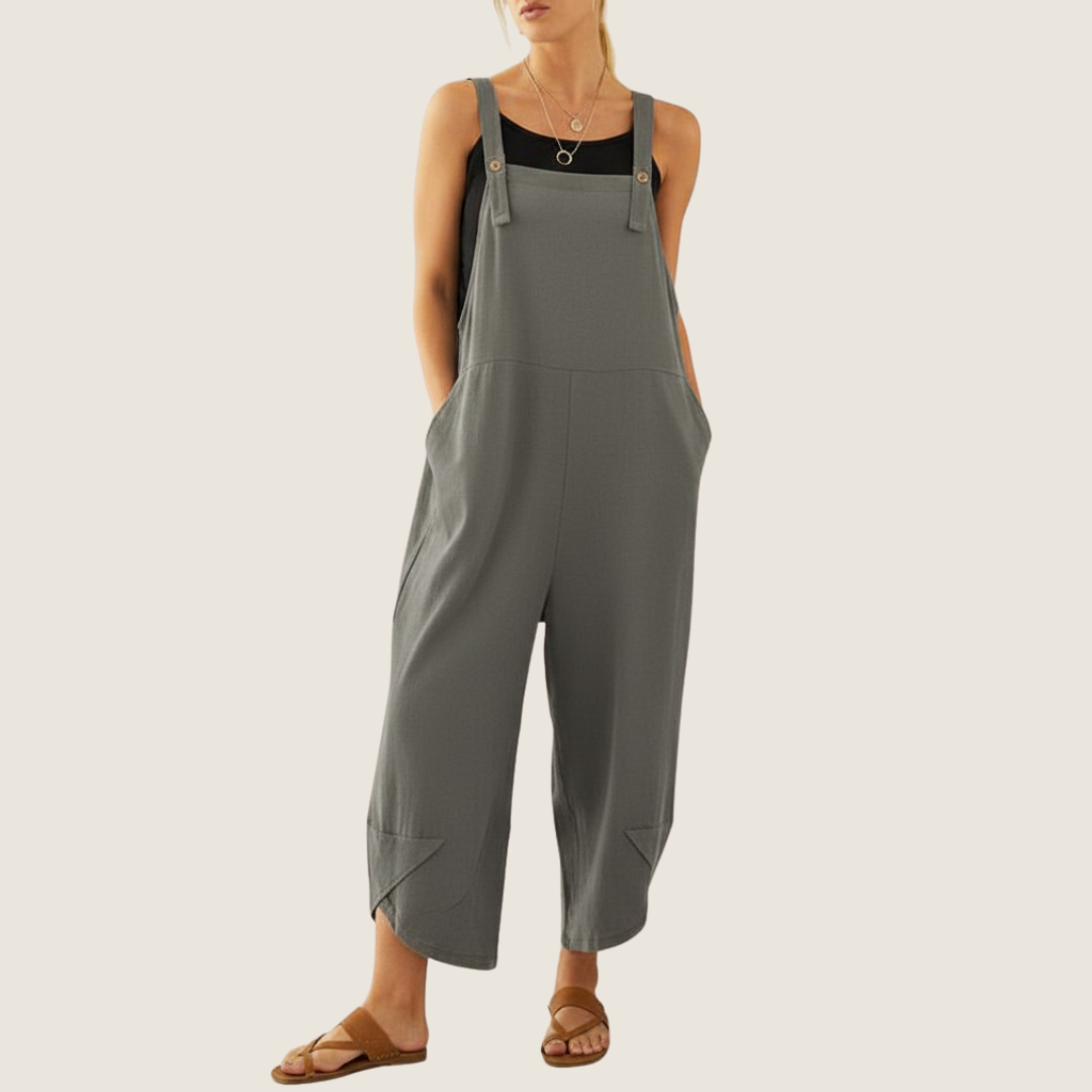 Image of Angie | Women's Wide Leg Casual Overalls