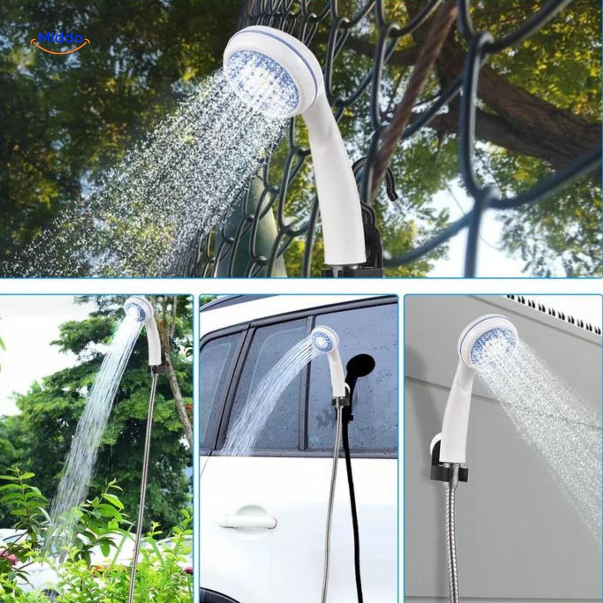 Aquacharge™ Portable Electric Shower: Ultimate USB Rechargeable Shower for Outdoor and Home Use