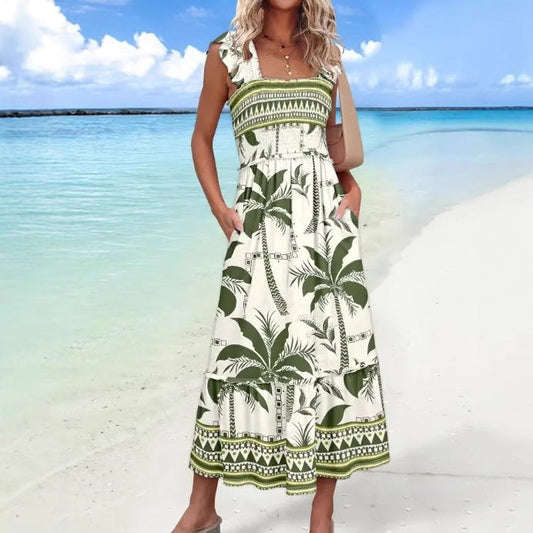 Image of Ariana | Women's Sleeveless Printed Midi Dress
