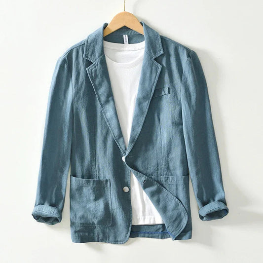 Image of Asher | Men's Notch Lapel Single-Breasted Casual Blazer