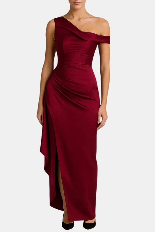 Image of Bella | Women's One-Shoulder Maxi Dress