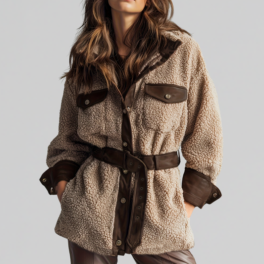 Image of Brianna | Women's Oversized Sherpa Jacket