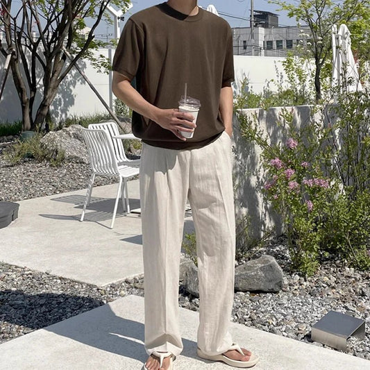 Image of Carter | Men's Drawstring Wide Leg Pants