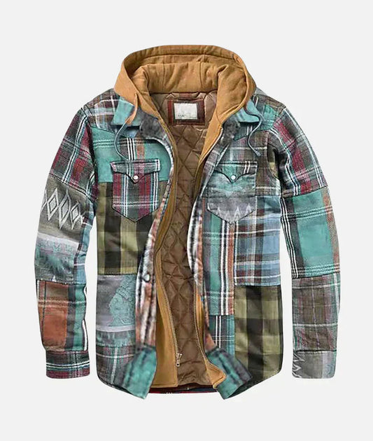 Image of Carter | Men's Quilted Lined Hooded Jacket