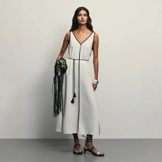 Image of Cheri | Women's Sleeveless A-Line Midi Dress