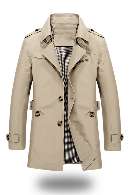 Classic Lapel Trench Coat