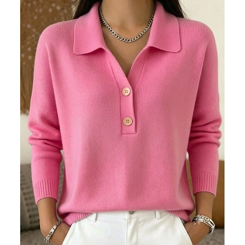Collared Button Pullover