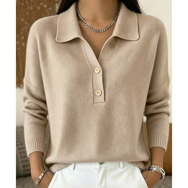 Collared Button Pullover