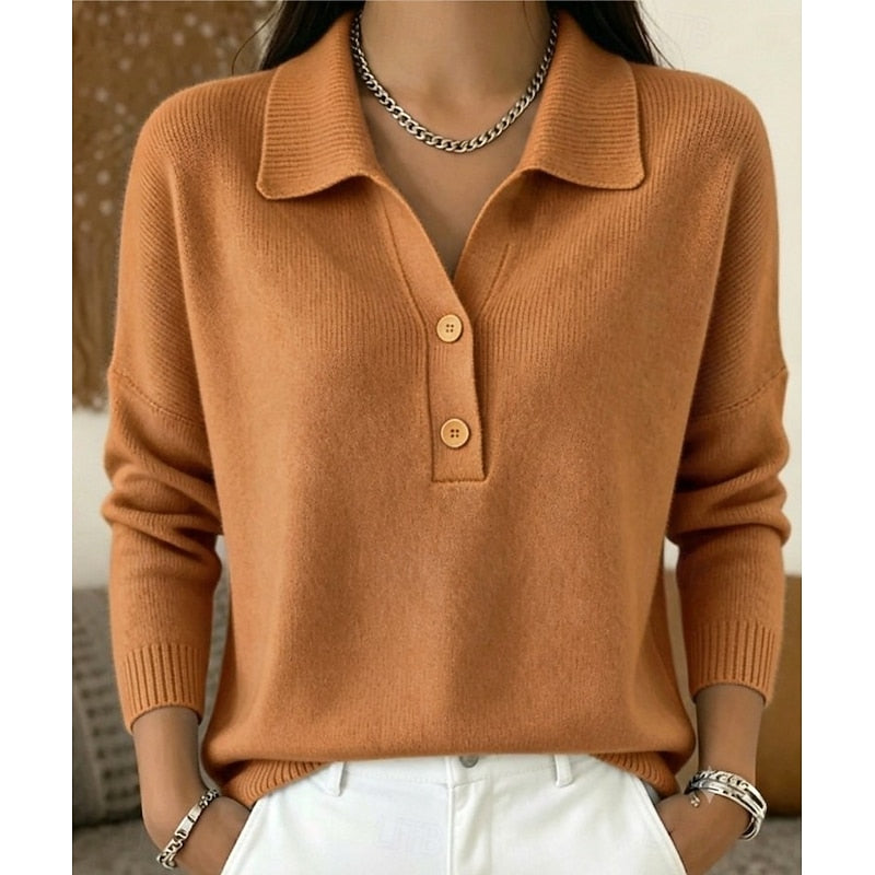 Collared Button Pullover