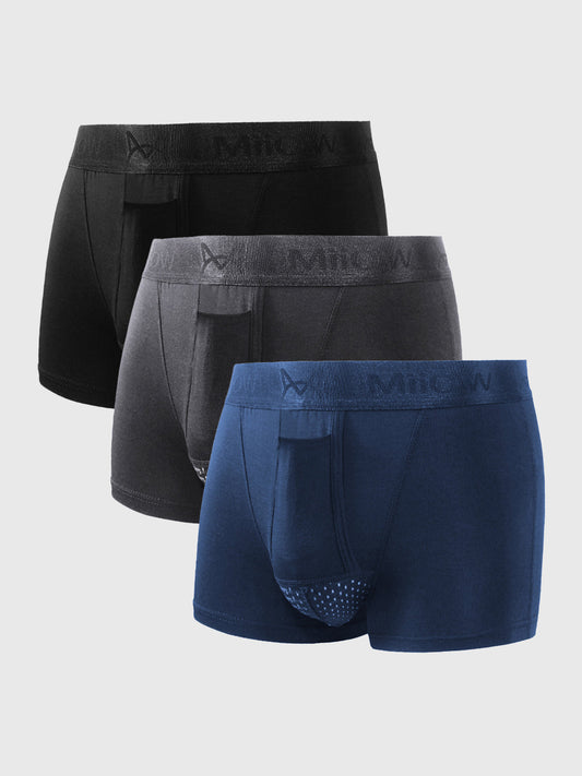 Comfortable Men's Boxer Briefs (3-Pack)