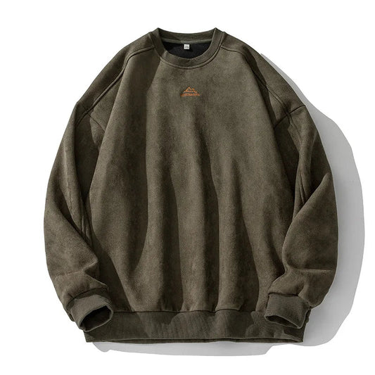 Image of Conrad | Unisex Oversized Suede Pullover