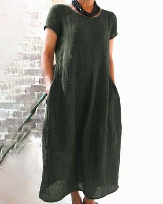 Image of Delilah | Women's Relaxed Fit Midi Dress