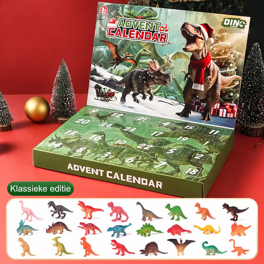 Dinosaur Advent Calendar - 24 Dinosaur Figures Christmas Countdown