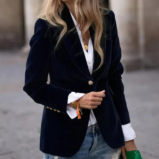 Image of Dominique | Women's Fitted Single Breasted Blazer