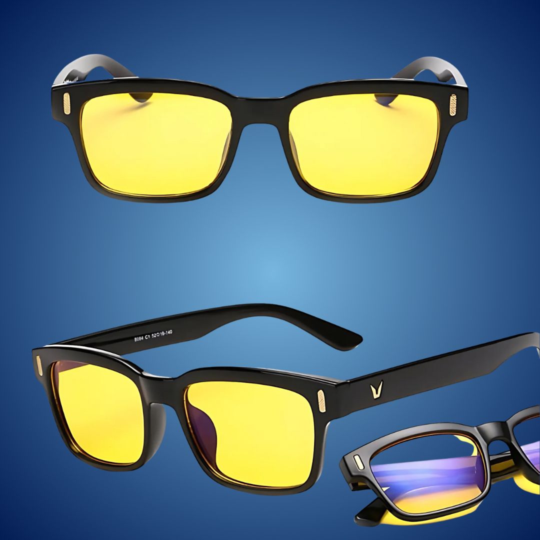 EyeShield Pro Blue Light Blocking Computer Glasses | With UV Protection - Reduces Eye Strain - Improves Sleep Quality - Relieves Eye Fatigue Dopiv