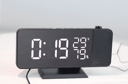 Dopiv Dopiv™ Astronatic™ | The Best Alarm Clock with LED Screen - 180° Projector - USB Charger