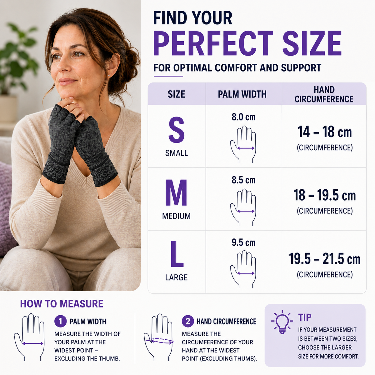 Dopiv | RelievoGlove Half Finger Compression Glove