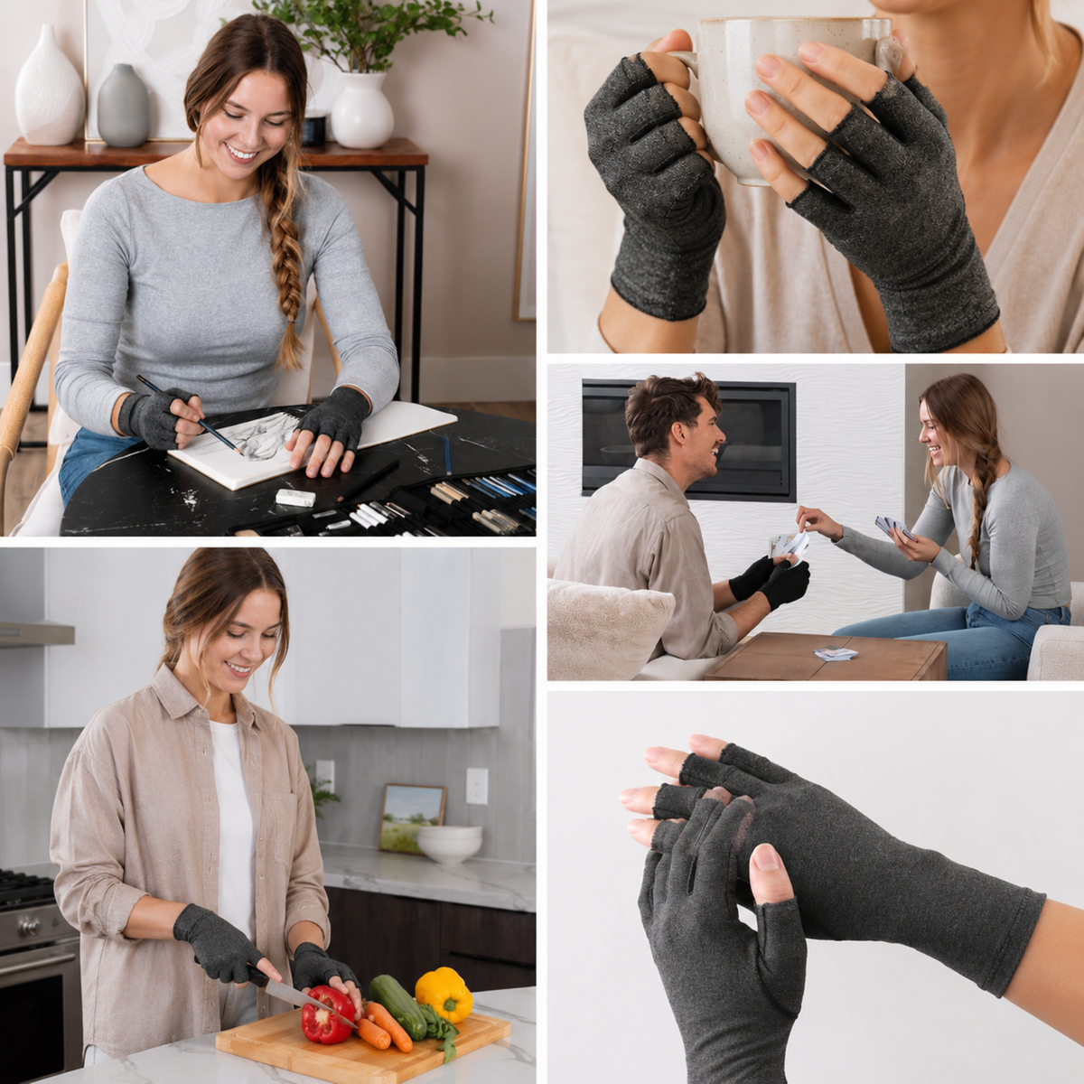 Dopiv | RelievoGlove Half Finger Compression Glove