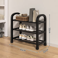 Foldable Multi-Tier Metal Shoe Rack