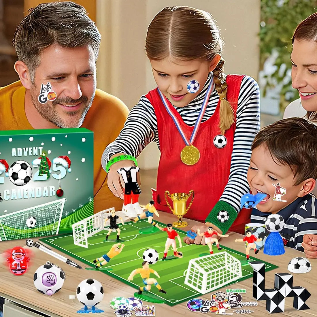 Football Advent Calendar for Kids with 24 Football Accessories and Surprises