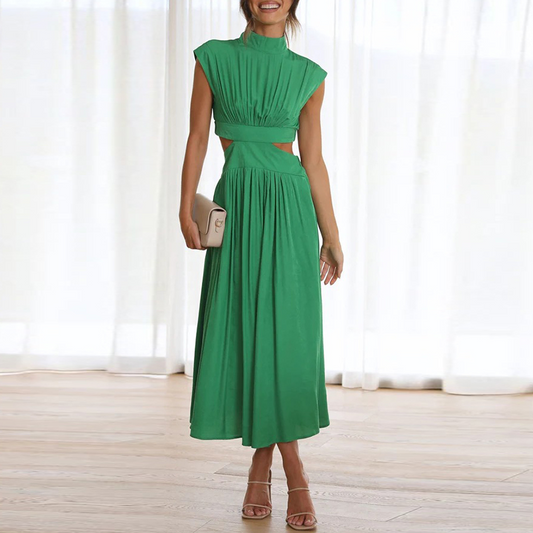 Image of Harper | Women's Sleeveless A-Line Midi Dress