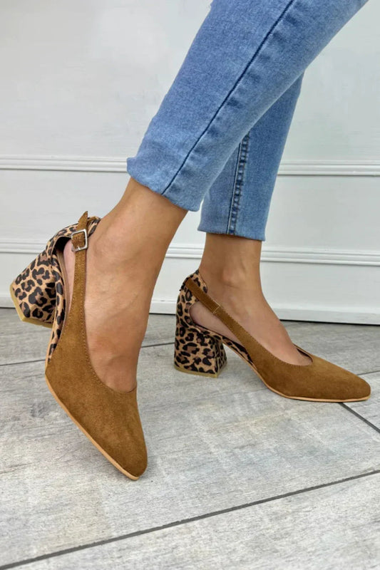 Image of Jamie | Women's Block Heeled Pointed Toe Shoes