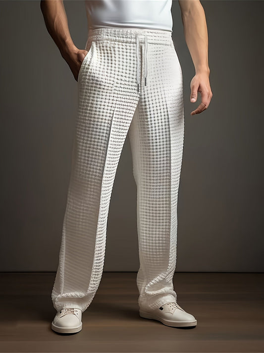 Image of Jason | Men's Wide Leg Drawstring Dress Pants