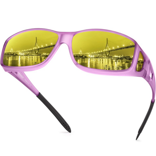 Jeremy Night Vision Polarised Driving Glasses – Anti-Glare Glasses for Safer Night Driving