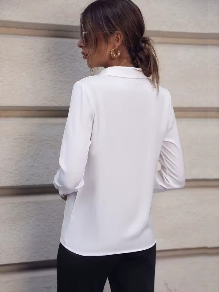 Image of Kiara | Women's Long Sleeve Button-Down Blouse