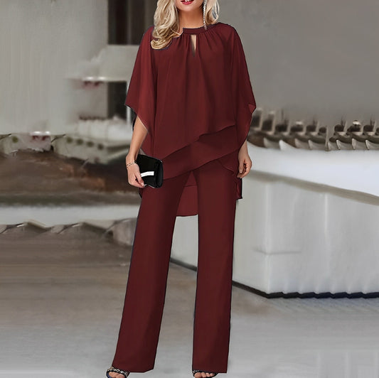 Image of Kim | Women's Wide Leg Two-Piece Set