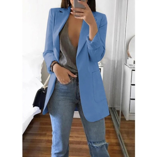 Image of Kristin | Women's Long Sleeve Notched Lapel Blazer