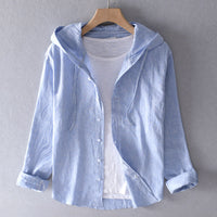 Lacey | Women's Hooded Button-Down Blouse