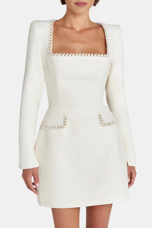 Image of Lana | Women's Long Sleeve A-Line Mini Dress
