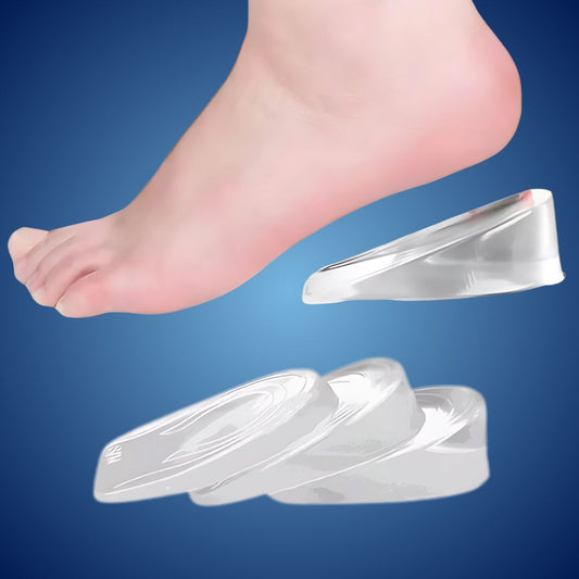 LiftComfort Silicone Gel Heel Lifting Inserts | Height Increase - Pain Relief for Plantar Fasciitis - Shock Absorption - Better Posture Dopiv