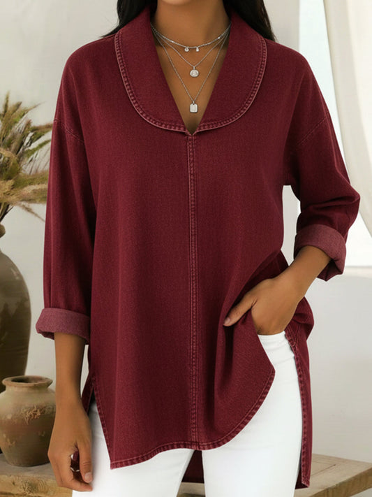 Image of Lola | Women's Long Sleeve Tunic Blouse